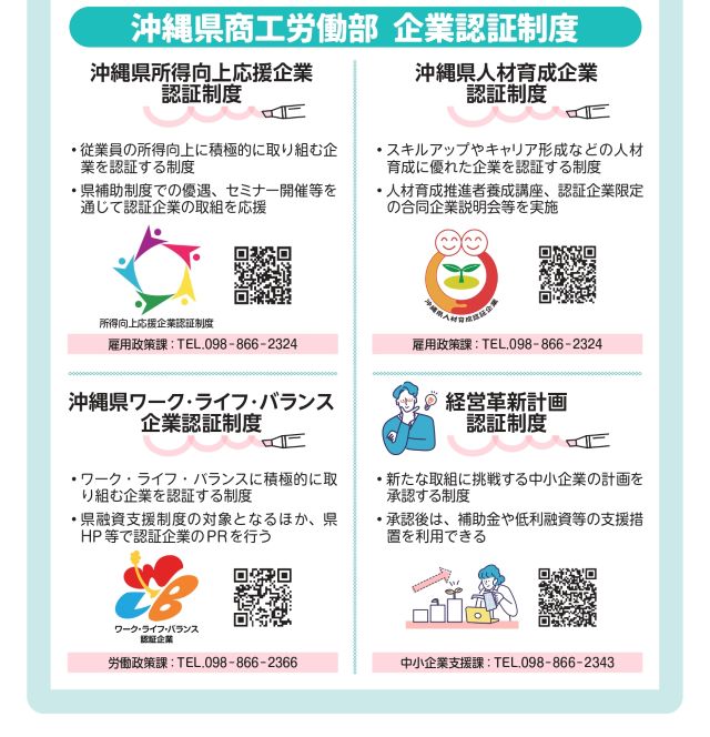 ～沖縄県の企業認証制度に関するご案内～