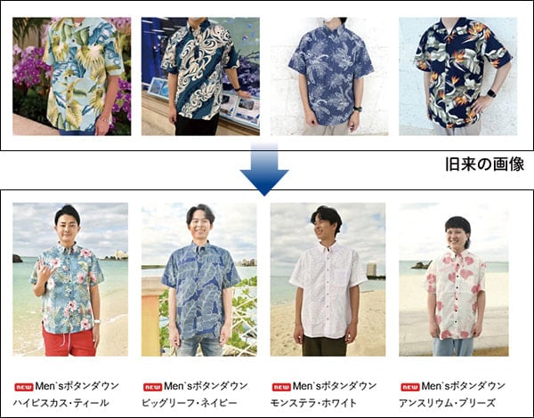 モデルを起用しターゲットの年齢や雰囲気が伝わるようにした